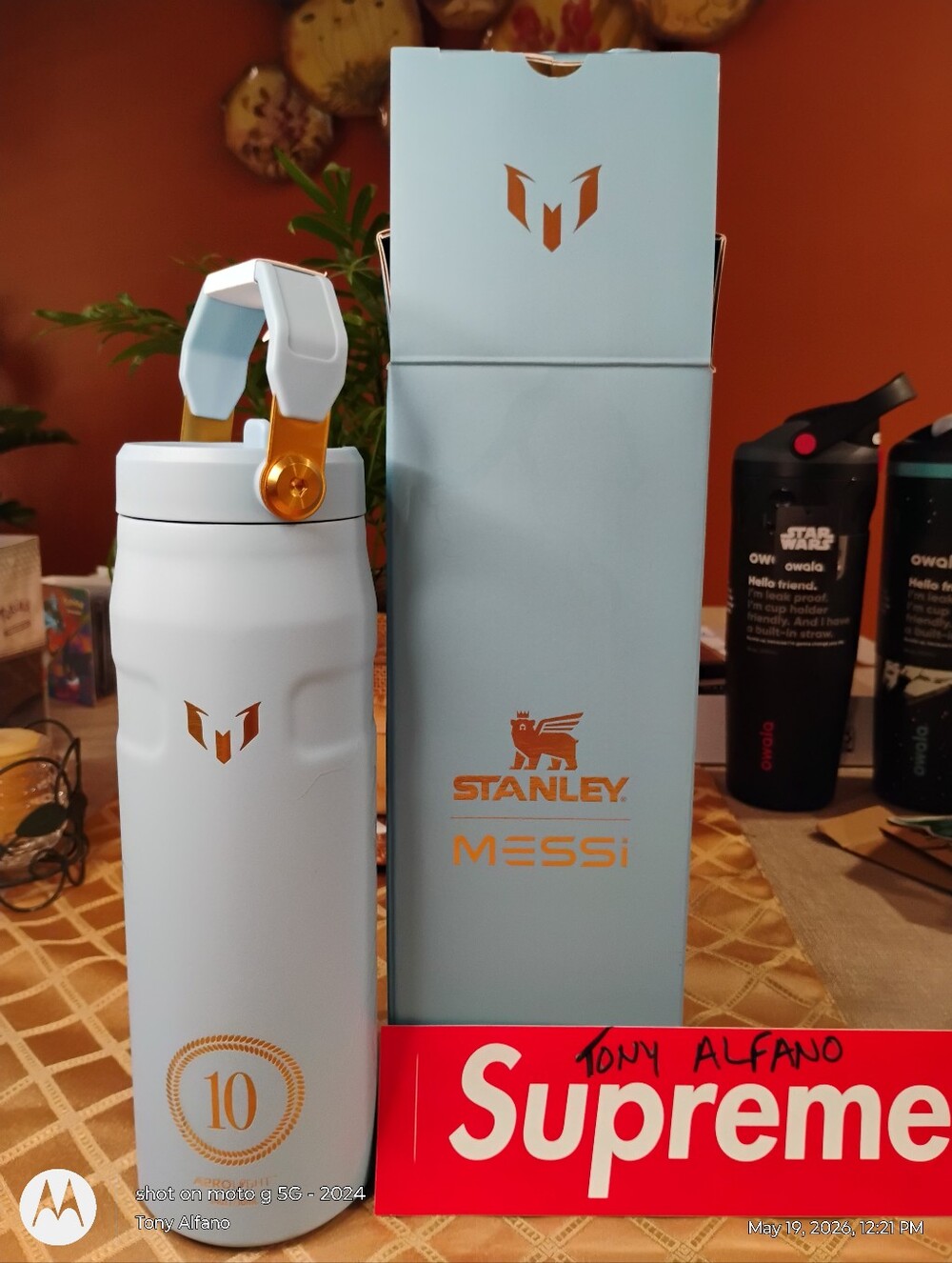 Stanley Messi Striker Blue Aerolight Iceflow 30oz BNIB - In Hand Ships Fast